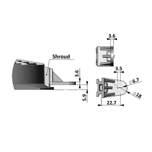 PUHALTIMEN KIINNIKEJALKA REVOTEC TYPE L - 21.90MM X 3.6MM