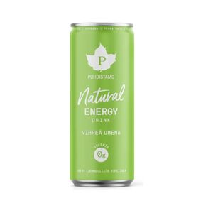 JUOMA NATURAL ENERGY DRINK GREEN APPLE 330ML